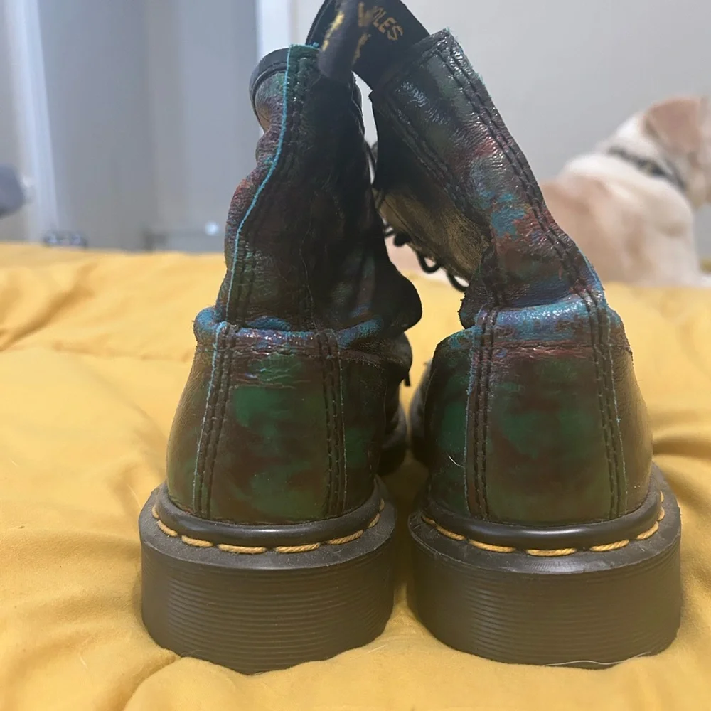 Green/blue shiny Doc Martens! - Picture 6 of 6